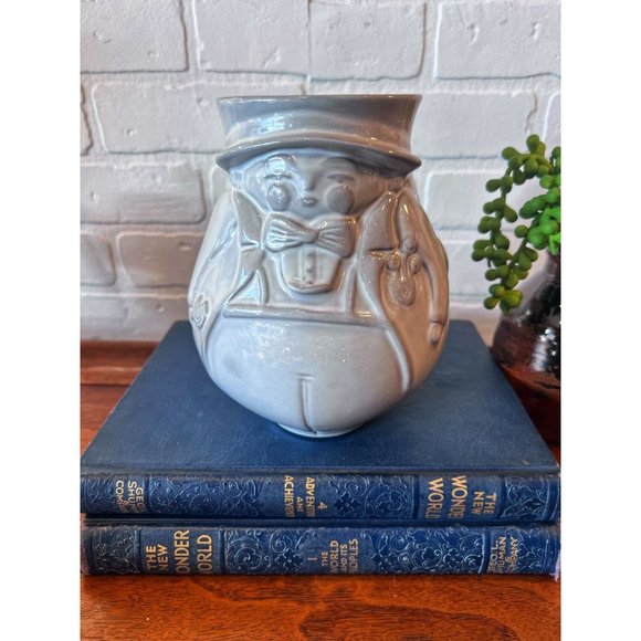 British Jonathan Adler English Utopia Pleasantly Plump Two Face Vase/Happy Famil - Picture 2 of 6